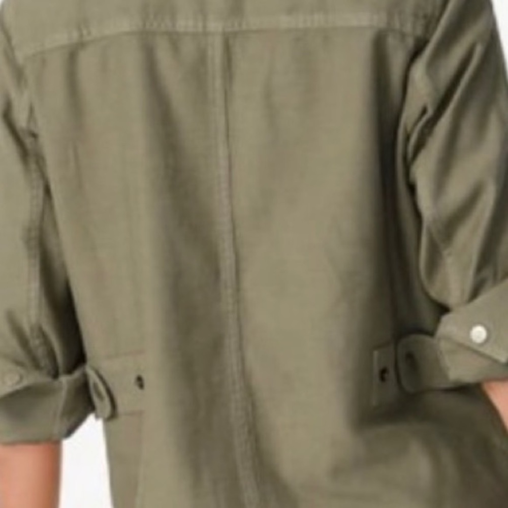 NWT J.Crew Garment Dyed Jacket Light Fatigue Utility Small - Picture 6 of 11